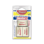 Goma migasoft Maped blíster con 3 piezastipo migajón