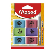 Goma essentials soft color Maped con 6 piezas de color y diseño
