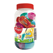 Sacapuntas bulbo Maped 1 orificio 20 piezas  colores surtidos