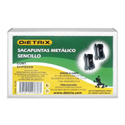 Sacapuntas metálico sencillo Dietrix 24 piezas