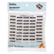 Sacapuntas plástico 2 orificios Barri o sacapuntas plástico transparente