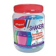 Sacapuntas shaker Maped 2 orificios 12 pzs  colores surtidos
