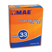 Liga de hule mae no. 33 caja con 100grs .
