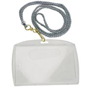 Gafete con cordón Sablón uso vertical/horizontal 6x9 cm  caja con 40 pzas