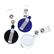 Portagafetes tipo yoyo mae negro sólido bolsa con 10 piezas