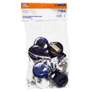 Portagafetes tipo yoyo mae colores surtidos bolsa con 10 piezas