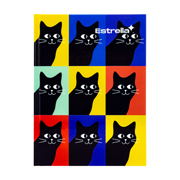 Libreta 1/4 pasta dura forma francesa Estrella cuadro grande 7 mm 96 h