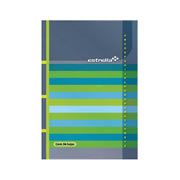 Libreta 1/4 pasta dura forma francesa trella raya c/índice 96 hojas