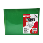 Cuaderno cosido Dietrix forma italiana cuadro 7 mm 100 hojas color verde obscuro
