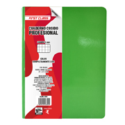 Cuaderno cosido Dietrix profesional cuadro 5 mm 100 hojas color verde claro