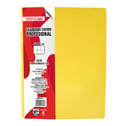 Cuaderno cosido Dietrix profesional cuadro 7 mm 100 hojas color amarillo