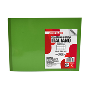 Cuaderno cosido Dietrix forma italiana cuadro 5 mm 100 hojas color verde claro