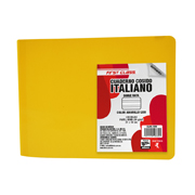 Cuaderno cosido Dietrix forma italiana doble raya 100 hojas color amarillo