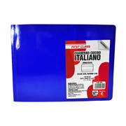 Cuaderno cosido Dietrix forma italiana doble raya 100 hojas color azul marino